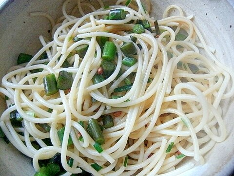 山菜のスパゲッティ